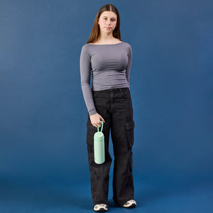 B.box 690mL Insulated Flip Top Bottle - spearmint