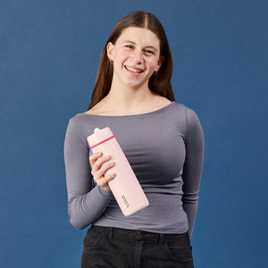 B.box 690mL Insulated Flip Top Bottle - pink paradise