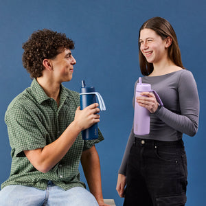 B.box 690mL Insulated Flip Top Bottle - lilac love