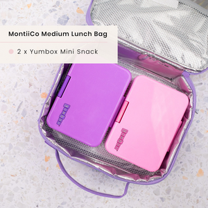 MontiiCo Medium Insulated Lunch Bag - Rainbow Roller
