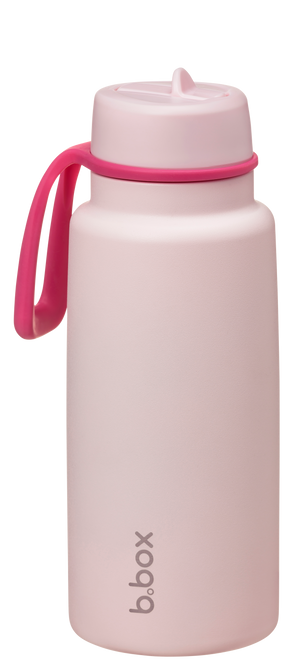 B.box Insulated Flip Top 1 Litre Drink Bottle - Pink Paradise