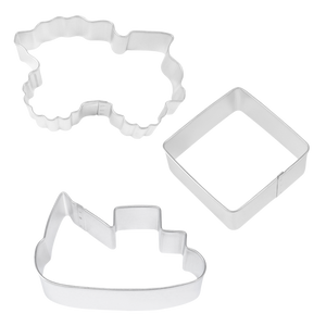 R&M STAINLESS STEEL CONSTRUCTION COOKIE CUTTER SET 3