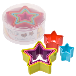 APPETITO STAR COOKIE CUTTER SET 5 - MULTI-COLOUR