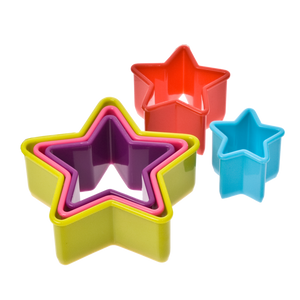APPETITO STAR COOKIE CUTTER SET 5 - MULTI-COLOUR