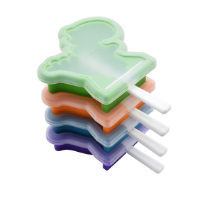 STACKABLE ICE POP MOULDS SET 4 - Dinosaur