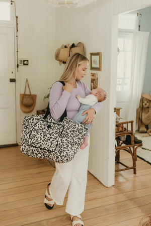 Fold-Up Tote - Leopard