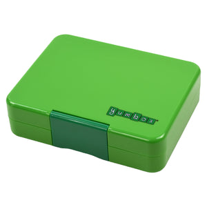 YUMBOX SNACK BOX 3 COMPARTMENT - JURASSIC GREEN - DINOSAUR