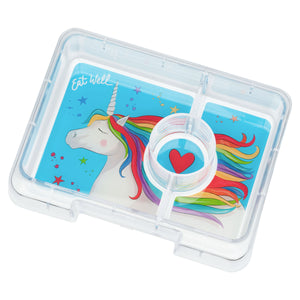YUMBOX SNACK BOX 3 COMPARTMENT - LAVANDE PURPLE - UNICORN