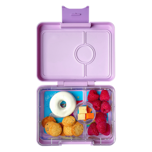 YUMBOX SNACK BOX 3 COMPARTMENT - LAVANDE PURPLE - UNICORN