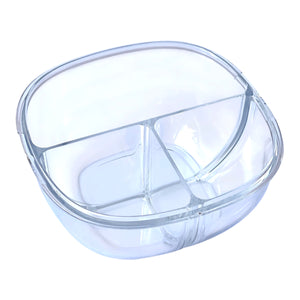 YUMBOX 3 COMPARTMENT SNACK BOWL 384ML -HAZE PURPLE