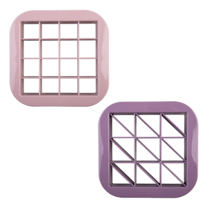 MELII LUXE BITE SIZE SANDWICH CUTTERS SET 2 - PINK/PURPLE