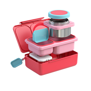 OMIEBOX UP HOT & COLD BENTO BOX - CHERRY PINK