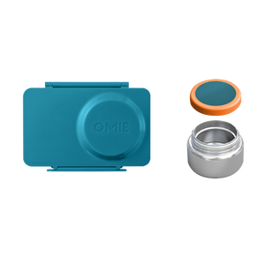 OMIEBOX UP HOT & COLD BENTO BOX - TEAL GREEN