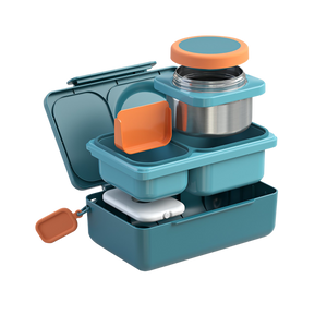 OMIEBOX UP HOT & COLD BENTO BOX - TEAL GREEN