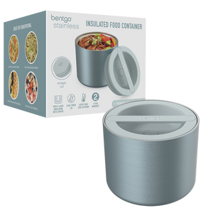 BENTGO STAINLESS STEEL INSULATED FOOD CONTAINER 560ML - Aqua