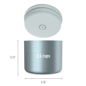 BENTGO STAINLESS STEEL INSULATED FOOD CONTAINER 560ML - Aqua