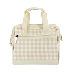 SACHI 'STYLE 34' INSULATED LUNCH BAG - BEIGE GINGHAM