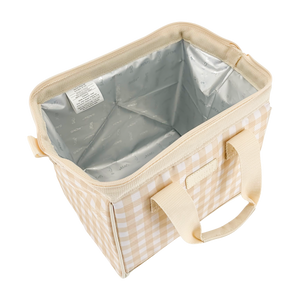 SACHI 'STYLE 34' INSULATED LUNCH BAG - BEIGE GINGHAM