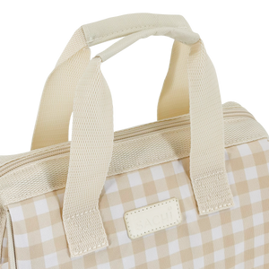 SACHI 'STYLE 34' INSULATED LUNCH BAG - BEIGE GINGHAM