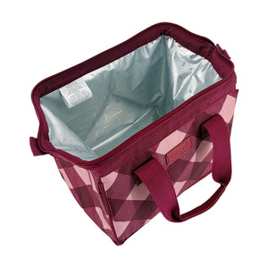 SACHI 'STYLE 34' INSULATED LUNCH BAG - BURGUNDY TARTAN