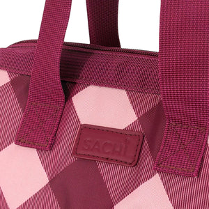 SACHI 'STYLE 34' INSULATED LUNCH BAG - BURGUNDY TARTAN