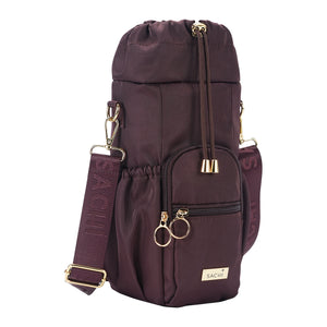 SACHI CROSSBODY INSULATED BOTTLE BAG - BORDEAUX