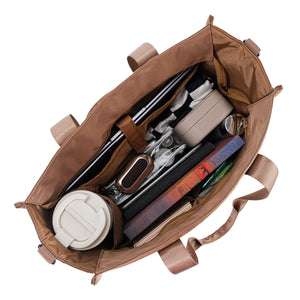 SACHI INSULATED EVERYDAY TOTE - Latte