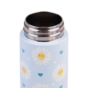 OASIS STAINLESS STEEL DOUBLE WALL INSULATED KID'S DRINK BOTTLE W/ SIPPER 550ML - Daydream Daisies