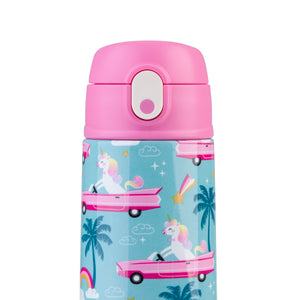 OASIS STAINLESS STEEL DOUBLE WALL INSULATED KID'S DRINK BOTTLE W/ SIPPER 550ML - PINK CADILLAC