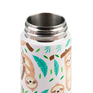 OASIS STAINLESS STEEL DOUBLE WALL INSULATED KID'S DRINK BOTTLE W/ SIPPER 550ML - SLEEPY SLOTHS