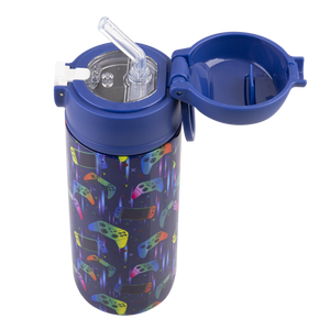 OASIS STAINLESS STEEL DOUBLE WALL INSULATED KID'S DRINK BOTTLE W/ SIPPER 550ML -Gamer