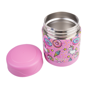 OASIS STAINLESS STEEL DOUBLE WALL INSULATED KID'S FOOD FLASK 300ML -UNICORN