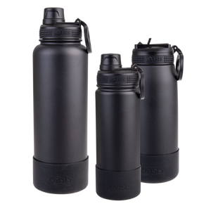 OASIS SILICONE BUMPER TO FIT "CHALLENGER" SPORTS BOTTLE 550ML - BLACK