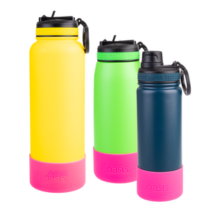 OASIS SILICONE BUMPER TO FIT "CHALLENGER" SPORTS BOTTLE 550ML - BLACK