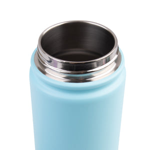 OASIS STAINLESS STEEL DOUBLE WALL INSULATED "CHALLENGER" SPORTS BOTTLE W/ SIPPER STRAW 550ML - Island Blue