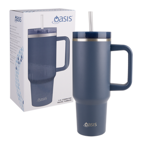 OASIS STAINLESS STEEL DOUBLE WALL INSULATED "COMMUTER" TRAVEL TUMBLER 1.2L