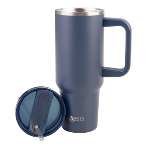 OASIS STAINLESS STEEL DOUBLE WALL INSULATED "COMMUTER" TRAVEL TUMBLER 1.2L