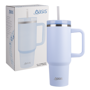 OASIS STAINLESS STEEL DOUBLE WALL INSULATED "COMMUTER" TRAVEL TUMBLER 1.2L