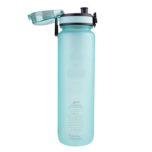 OASIS TRITAN MOTIVATIONAL SPORTS BOTTLE 1L - AQUA MARINE