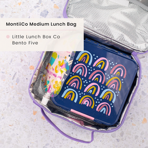 MontiiCo Medium Insulated Lunch Bag - Dinosaur Land