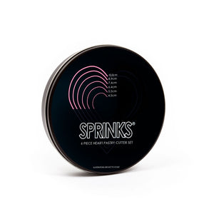 6-Piece HEART Stainless Pastry Cutter Set - by Sprinks