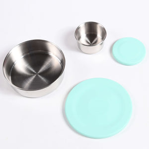 Ecococoon Stainless Steel Snack Pots - Mint