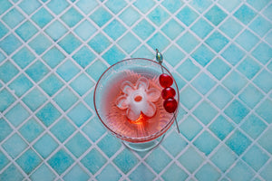 DrinksPlinks - Daisy (pink tray)