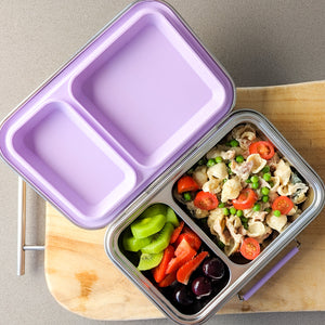 Ecococoon - BENTO BOX 2 - STAINLESS STEEL - Grape