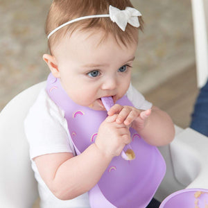 Bumkins Silicone Bib - Rainbows