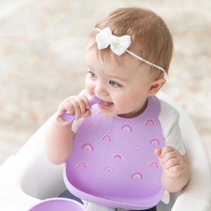 Bumkins Silicone Bib - Rainbows