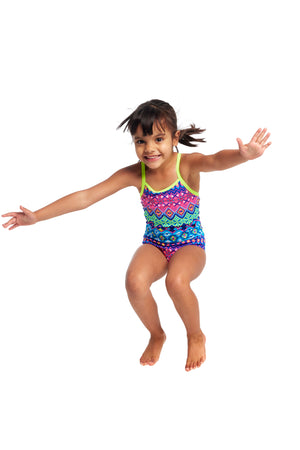 FUNKITA - TODDLER GIRLS PRINTED ONE PIECE - Kris Kringle
