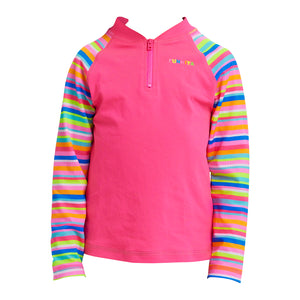 FUNKITA JOIN THE LINE TODDLER GIRL'S ZIPPY RASH VEST