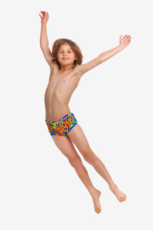 MIXED MESS TODDLER BOY'S PRINTED TRUNKS