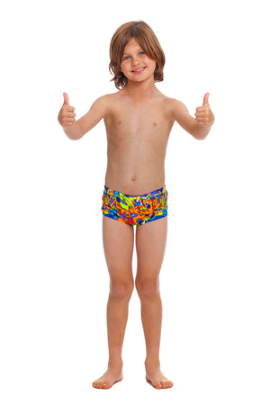 MIXED MESS TODDLER BOY'S PRINTED TRUNKS